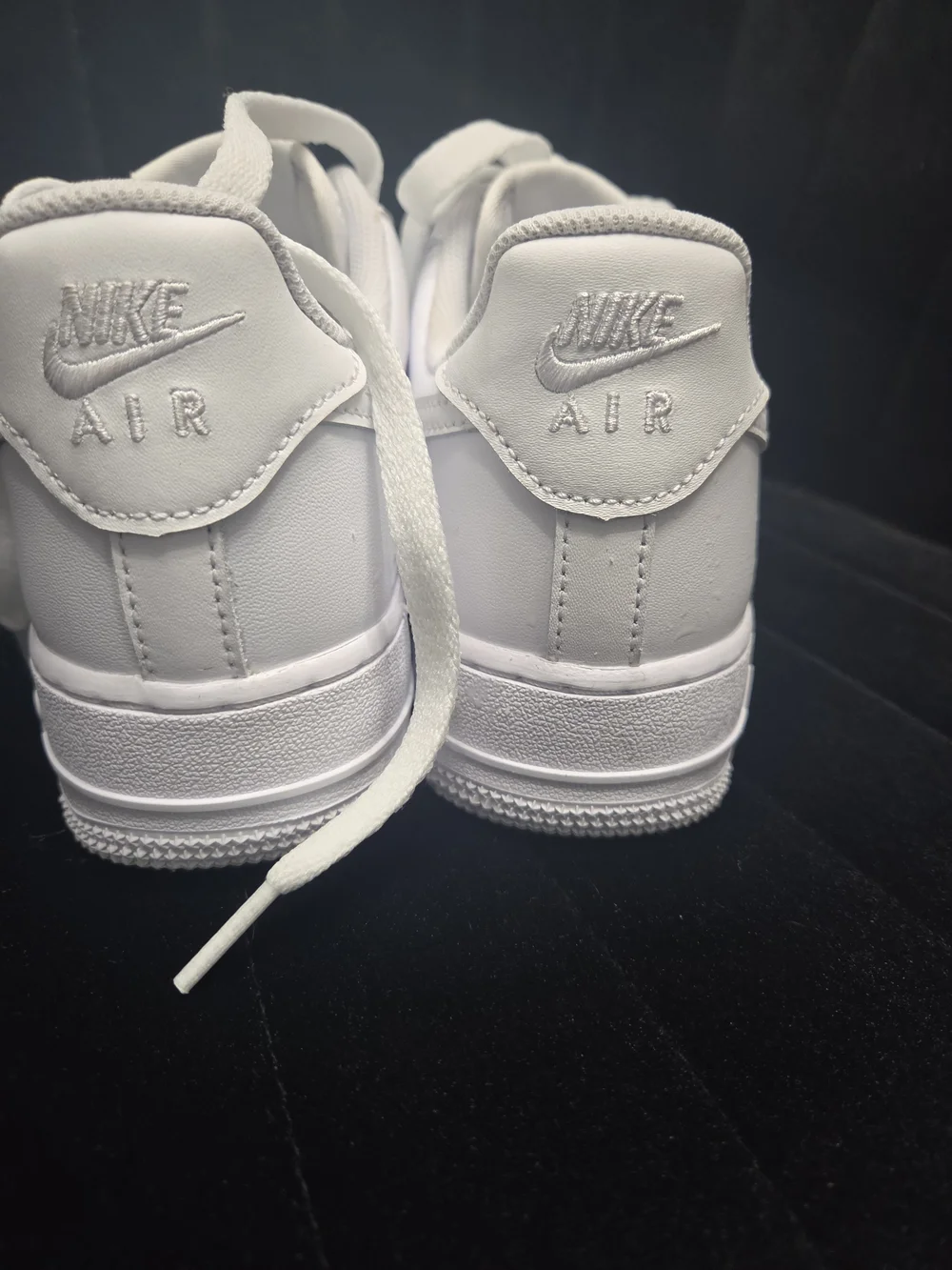 Nike Air Force 1 Low All-White Sneakers - Picture 4 of 8